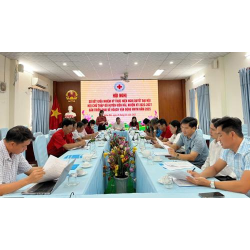 Hội Chữ thập đỏ huyện Kiên Hải thực hiện tốt công tác Hội và phong trào Chữ thập đỏ, giữa nhiệm kỳ 2022-2027, đạt 9,7 tỷ đồng