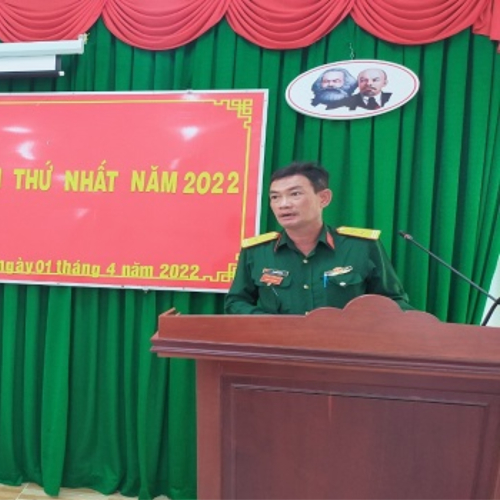 Ban CHQS Huyện Kiên Hải Khai Giảng Lớp Huấn Luyện Chiến Sỹ Dân Quân Tự Vệ Năm Thứ Nhất Năm 2022.